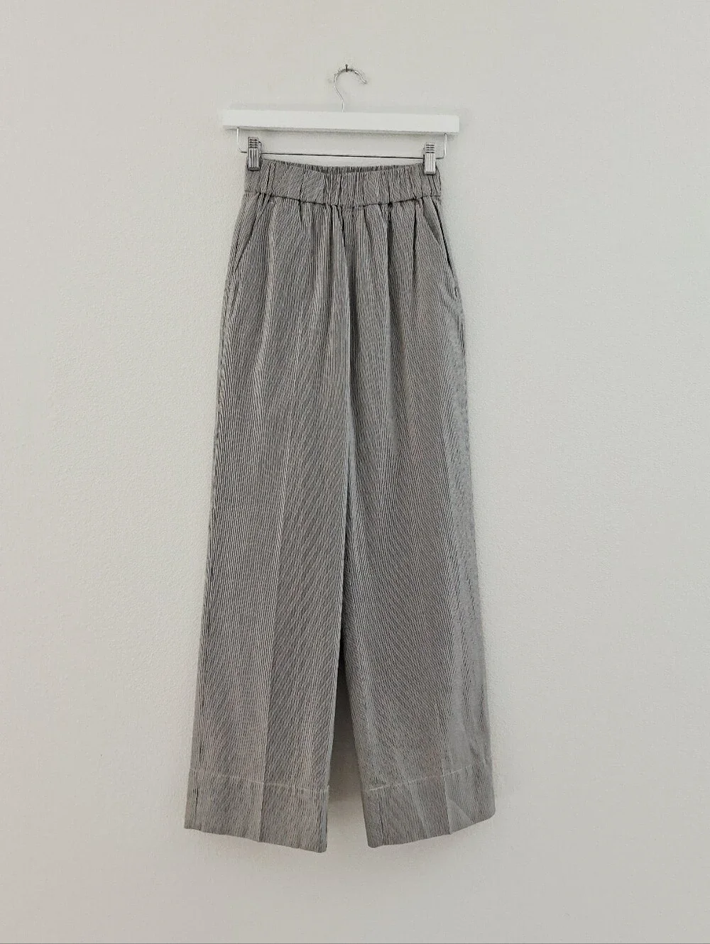 Everlane The Easy Pant Canvas Tan/Navy Organic Cotton - Picture 5 of 15